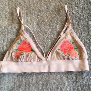 Victoria's Secret Pink floral bralette size M